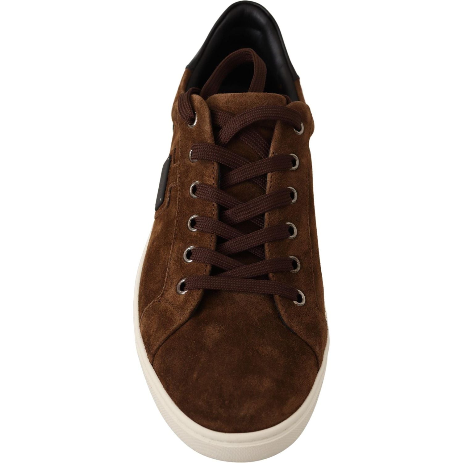 Dolce & Gabbana Elegant Leather Casual Sneakers in Brown