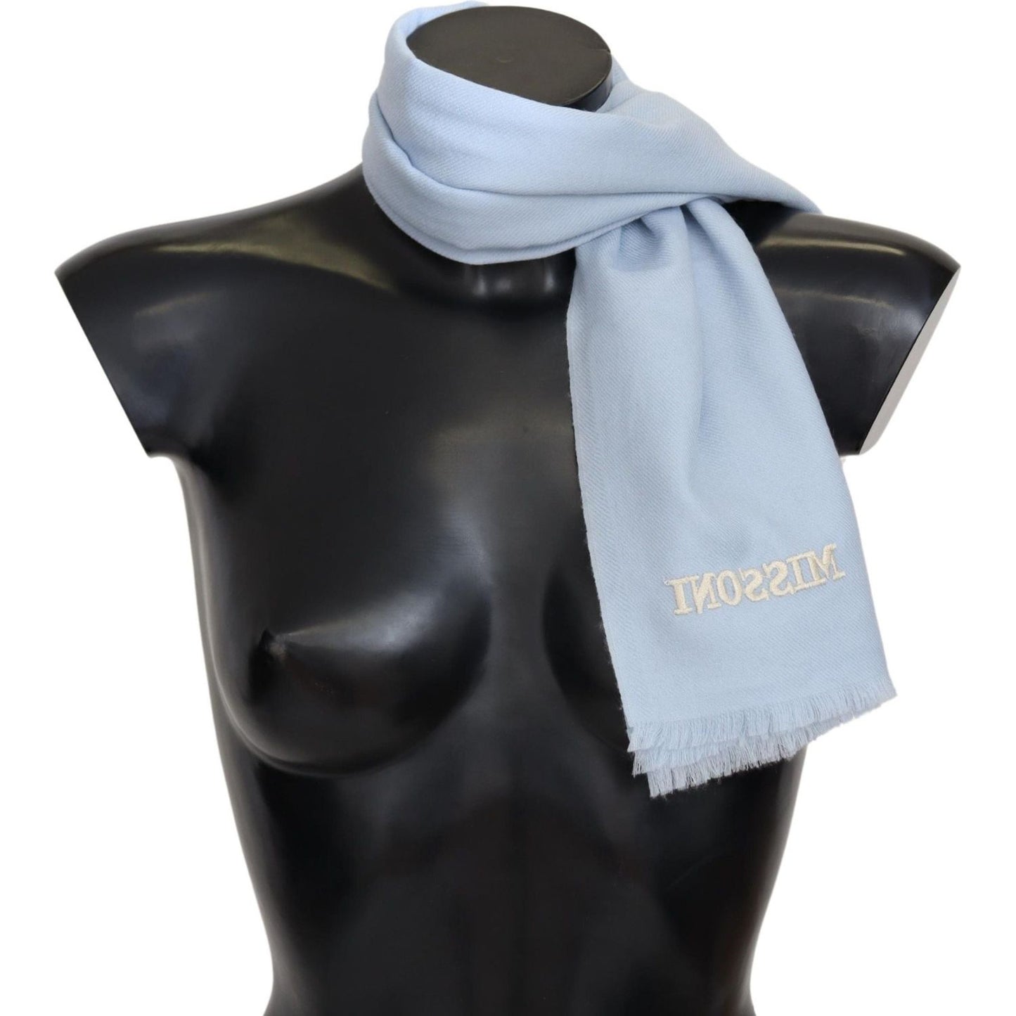 Missoni Luxurious Cashmere Scarf with Logo Embroidery Missoni