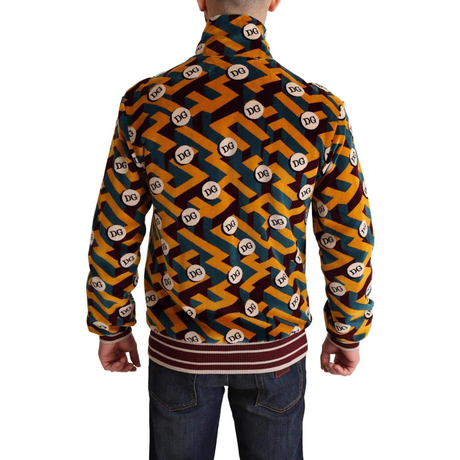 Dolce & Gabbana Elegant Multicolor Zip Sweater