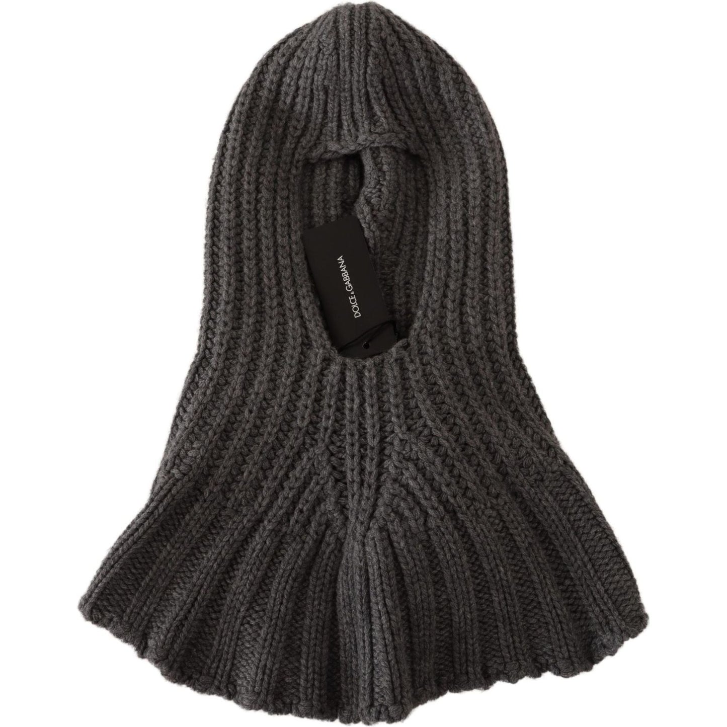 Dolce & Gabbana Elegant Cashmere Hood Scarf in Gray Dolce & Gabbana