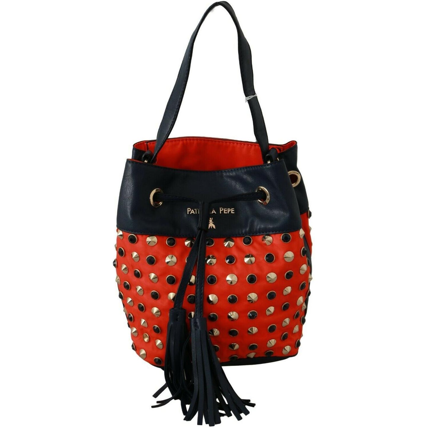 Patrizia Pepe Chic Red Shoulder Tote with Leather Strap Patrizia Pepe