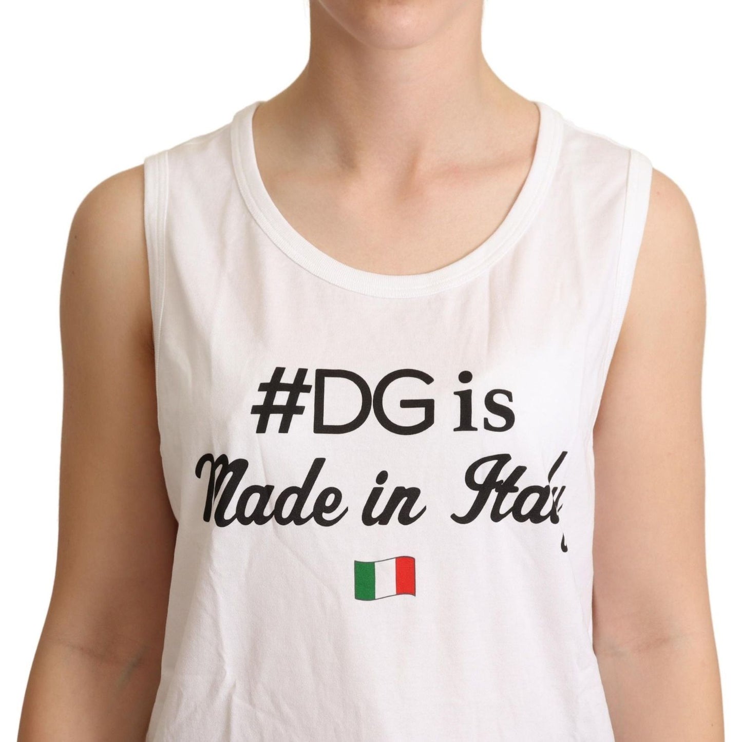 Dolce & Gabbana Elegant Sleeveless Cotton Tank Top Dolce & Gabbana