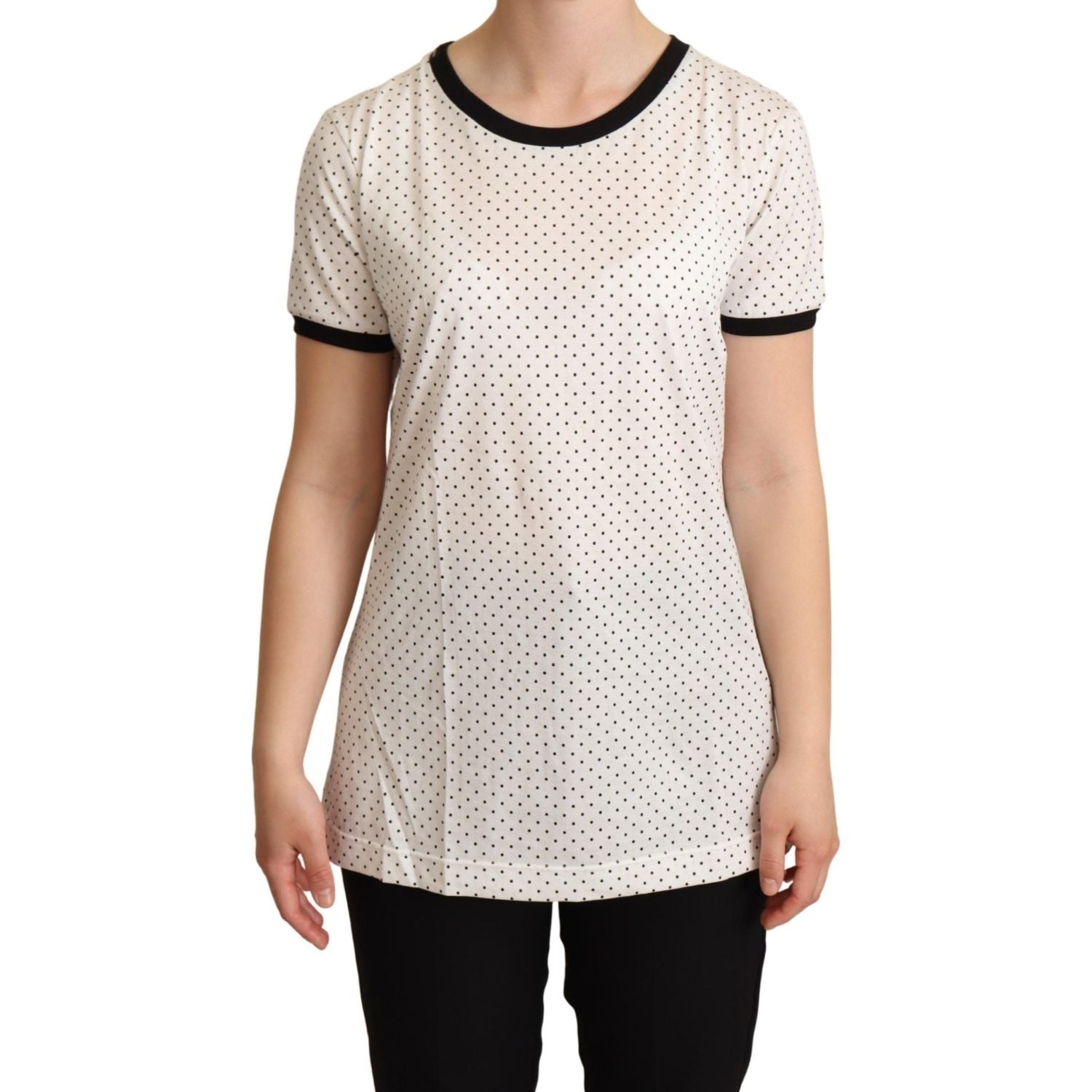 Dolce & Gabbana Polka Dot Crewneck Cotton Tee