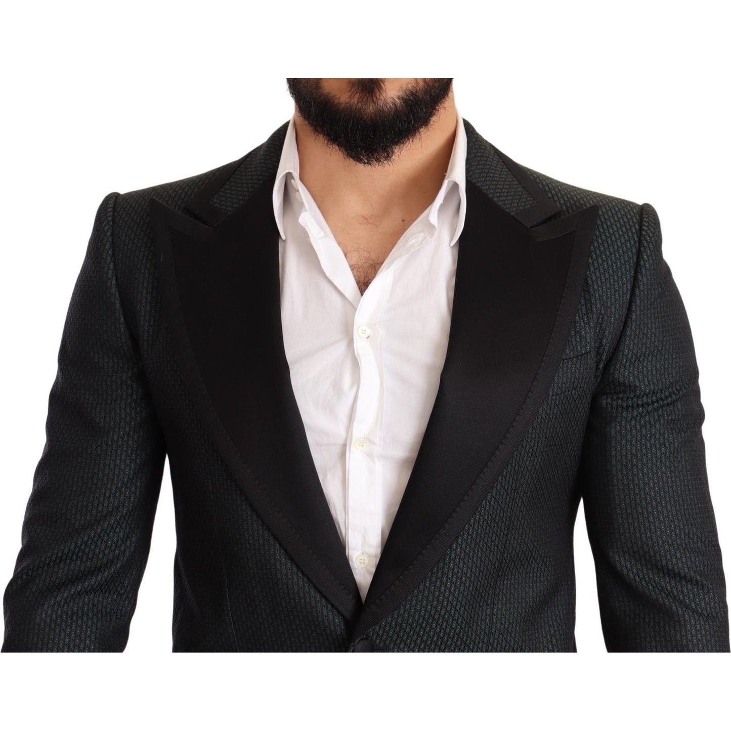 Dolce & Gabbana Elegant Patterned Slim Fit Blazer Jacket Dolce & Gabbana