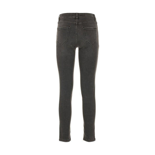 Imperfect Gray Cotton Women's Jeans Jeans & Pants Imperfect