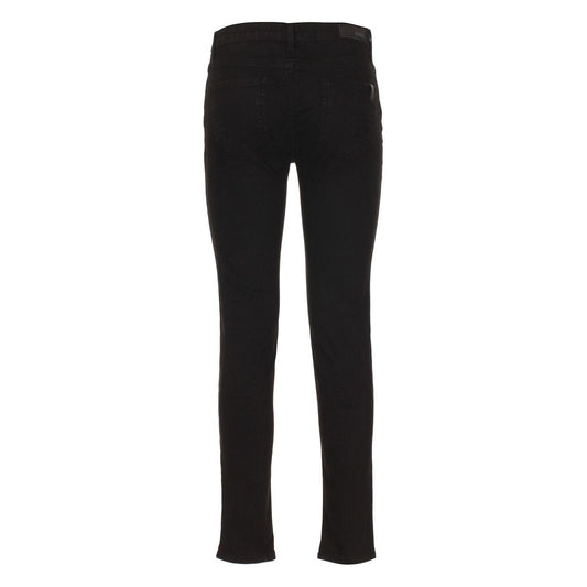 Imperfect Chic Black Cotton Blend Trousers Jeans & Pants Imperfect