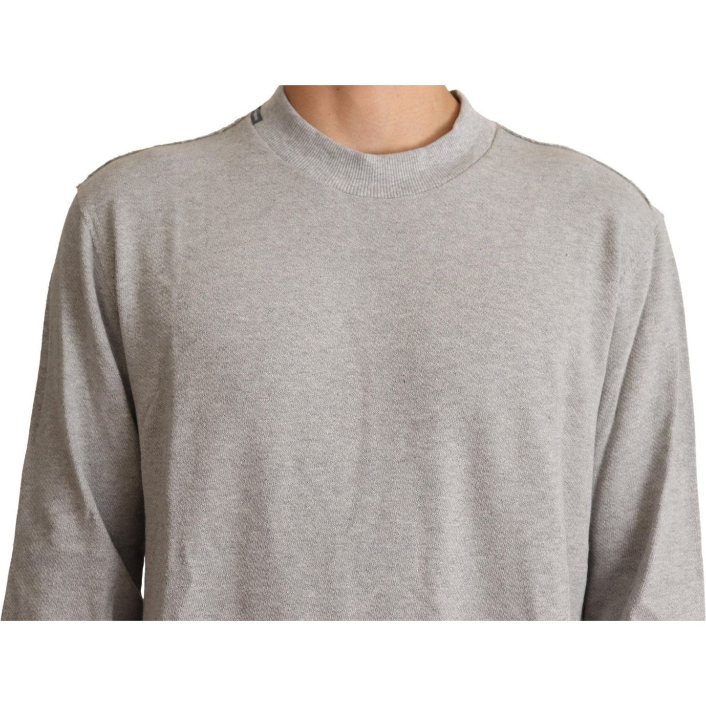 Dolce & Gabbana Sophisticated Gray Crewneck Sweater MAN SWEATERS Dolce & Gabbana