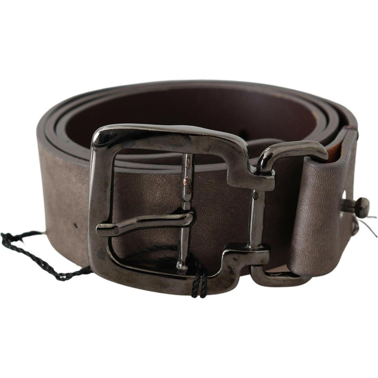 Costume National Elegant Dark Brown Leather Belt WOMAN BELTS Costume National