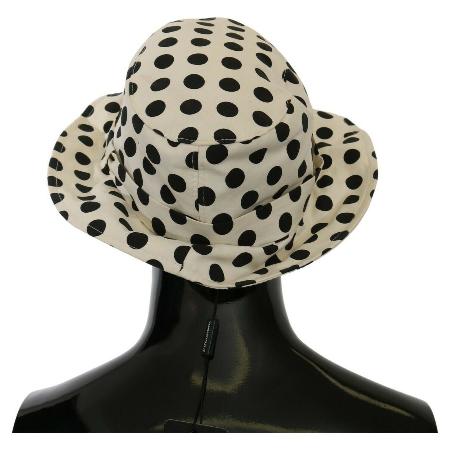 Dolce & Gabbana Chic Black Polka Dot Trilby Hat Dolce & Gabbana