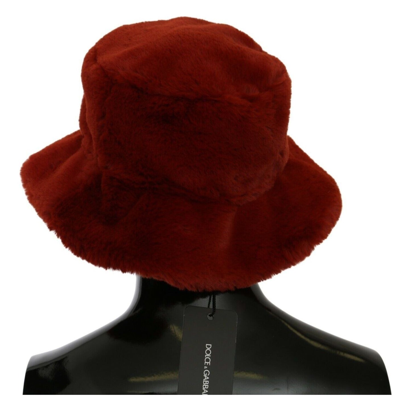 Dolce & Gabbana Elegant Red Bucket Cap with Logo Detailing Dolce & Gabbana