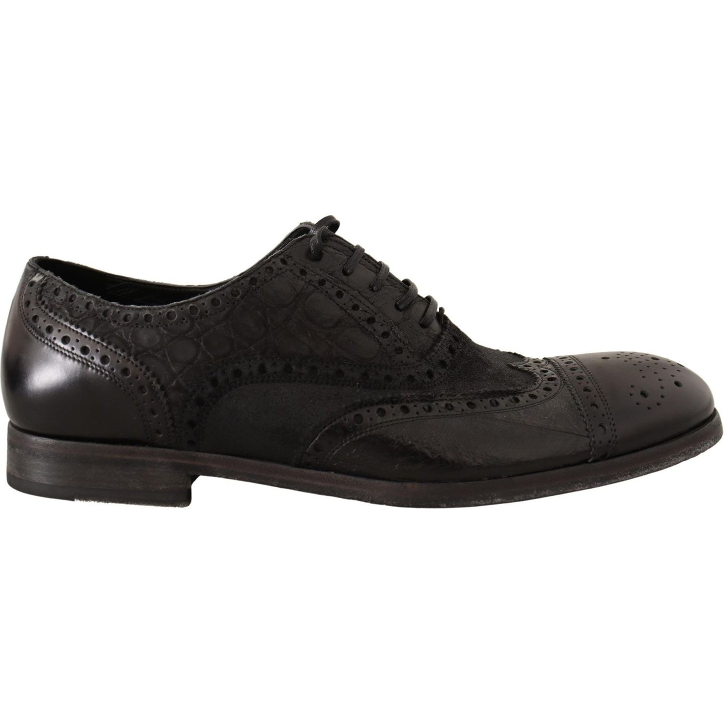 Dolce & Gabbana Exotic Leather Brogue Derby Dress Shoes MAN LOAFERS Dolce & Gabbana