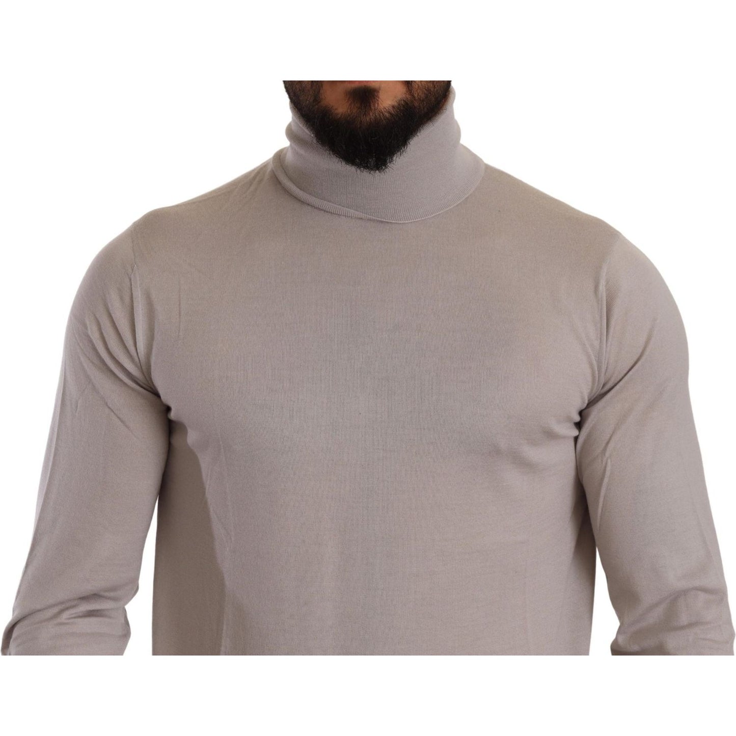 Dolce & Gabbana Elegant Light Blue Cashmere Turtleneck Sweater Dolce & Gabbana