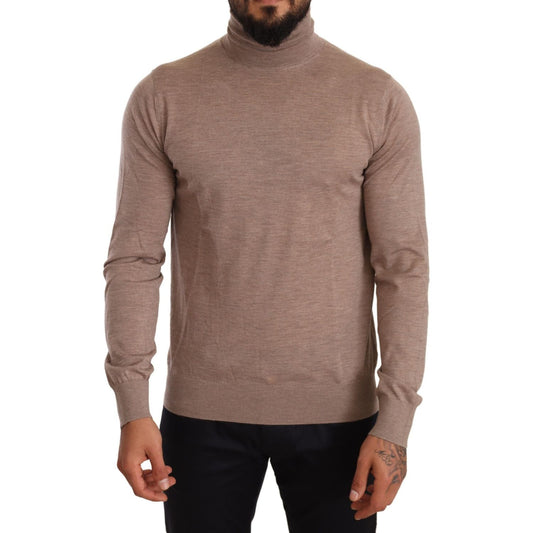 Dolce & Gabbana Elegant Cashmere Turtleneck Sweater Dolce & Gabbana Dim Gray