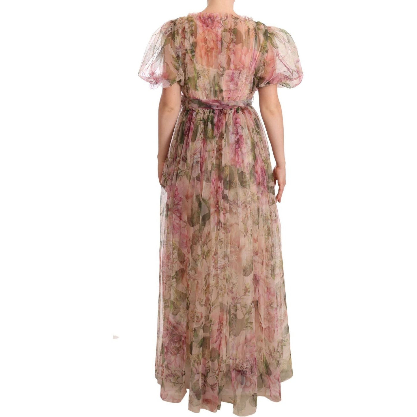 Dolce & Gabbana Floral Print Nylon Maxi Dress Dolce & Gabbana