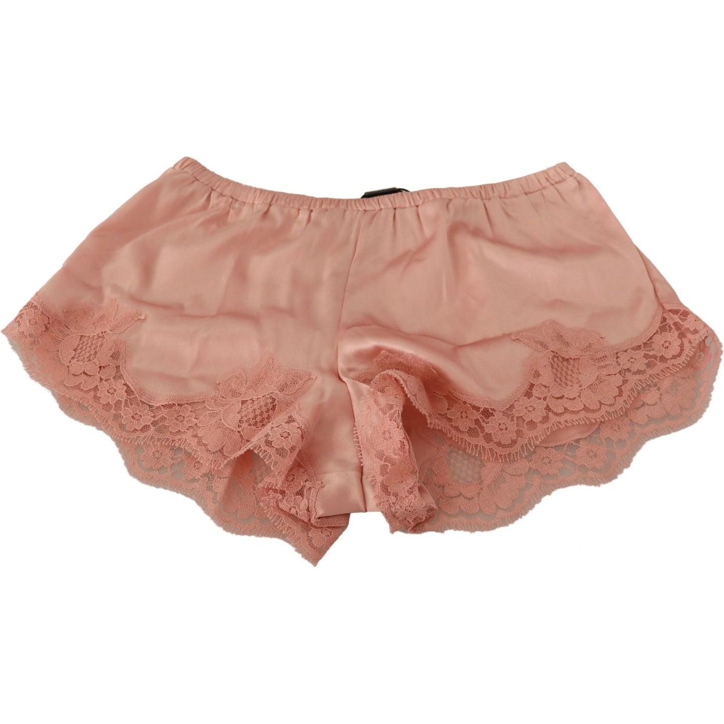 Dolce & Gabbana Elegant Powder Pink Silk Lace Lingerie Shorts WOMAN UNDERWEAR Dolce & Gabbana