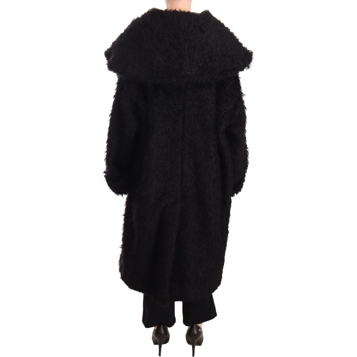 Dolce & Gabbana Sleek Runway Fur Cape Trench Jacket Dolce & Gabbana