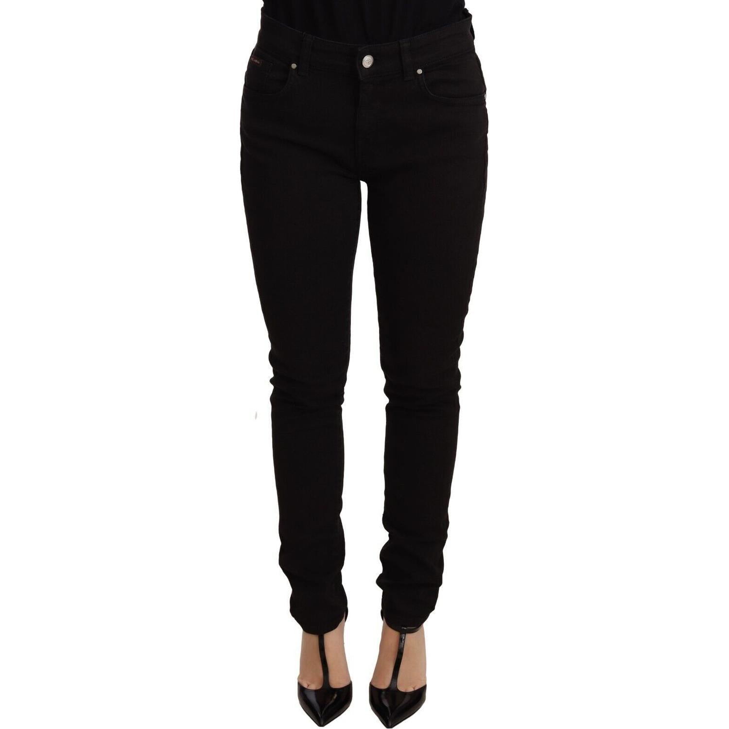 Dolce & Gabbana Elegant Slim-Fit Black Skinny Jeans