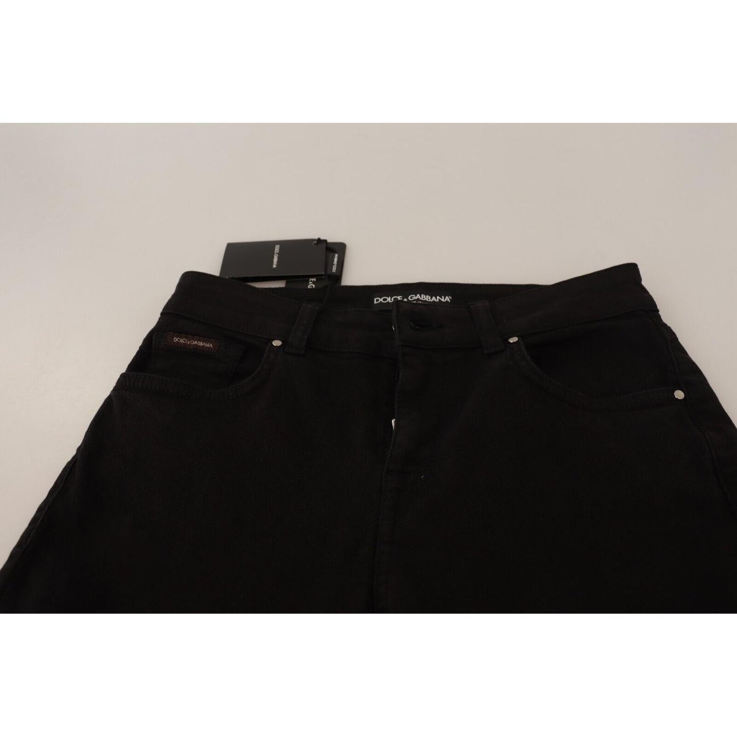 Dolce & Gabbana Elegant Slim-Fit Mid Waist Skinny Jeans Jeans & Pants Dolce & Gabbana