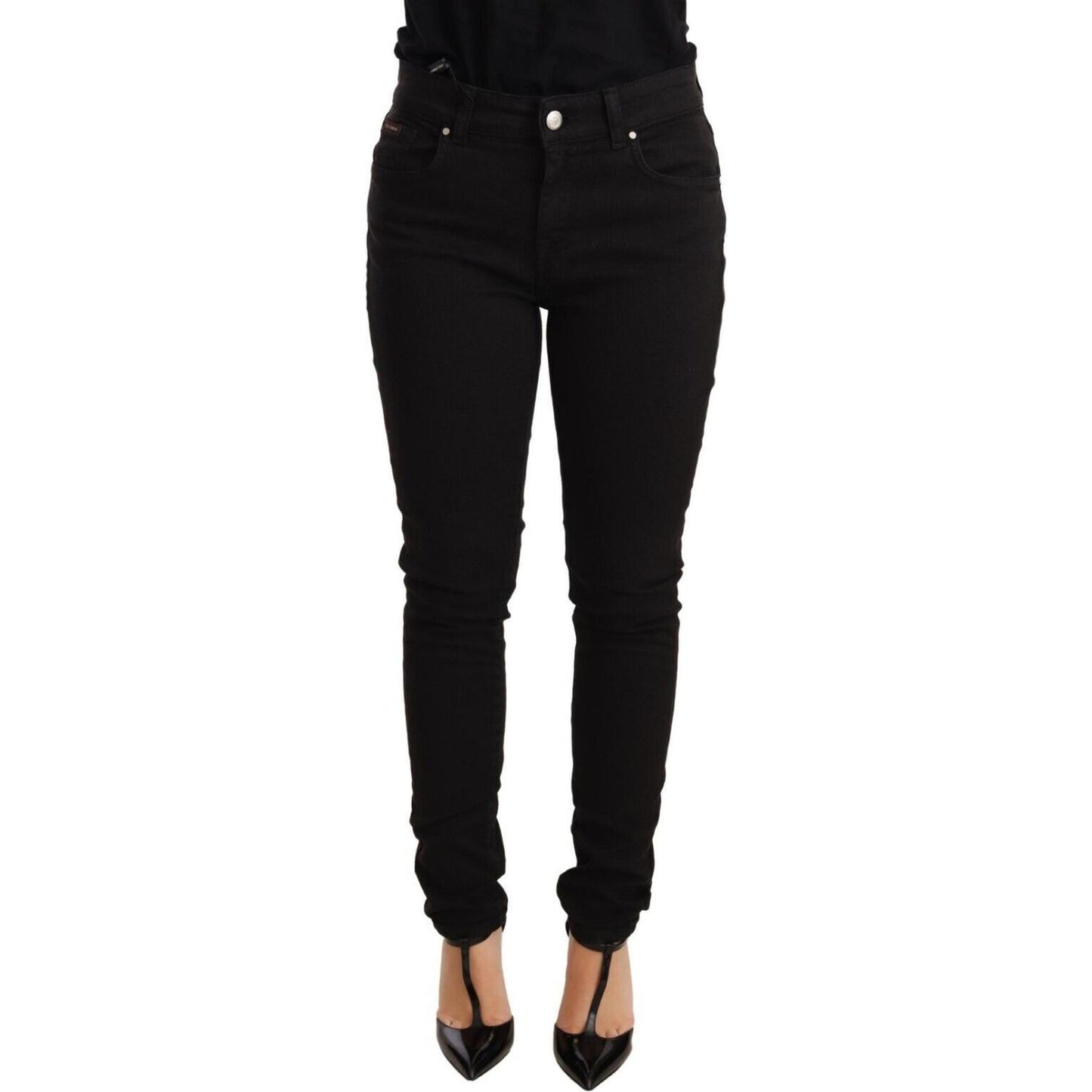 Dolce & Gabbana Elegant Slim-Fit Mid Waist Skinny Jeans Jeans & Pants Dolce & Gabbana