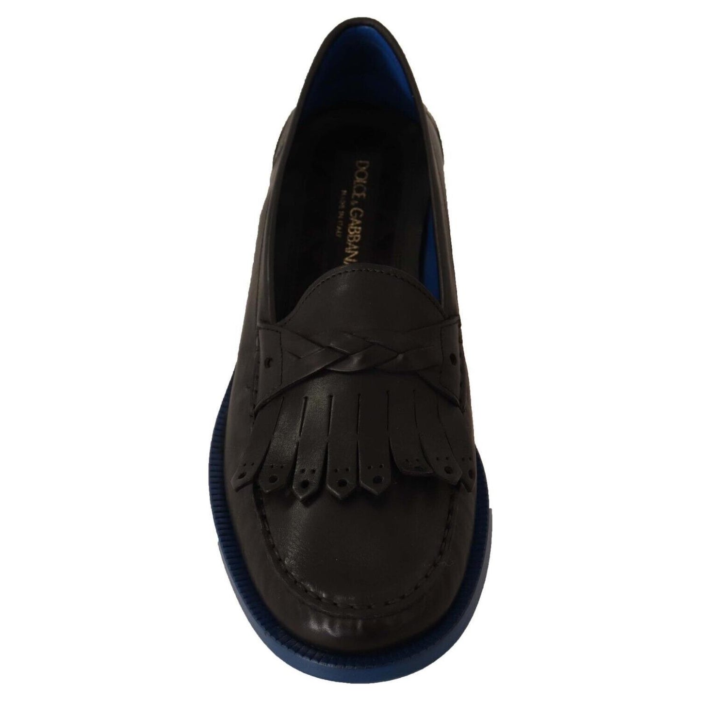 Dolce & Gabbana Italian Luxury Leather Tassel Loafers MAN LOAFERS Dolce & Gabbana