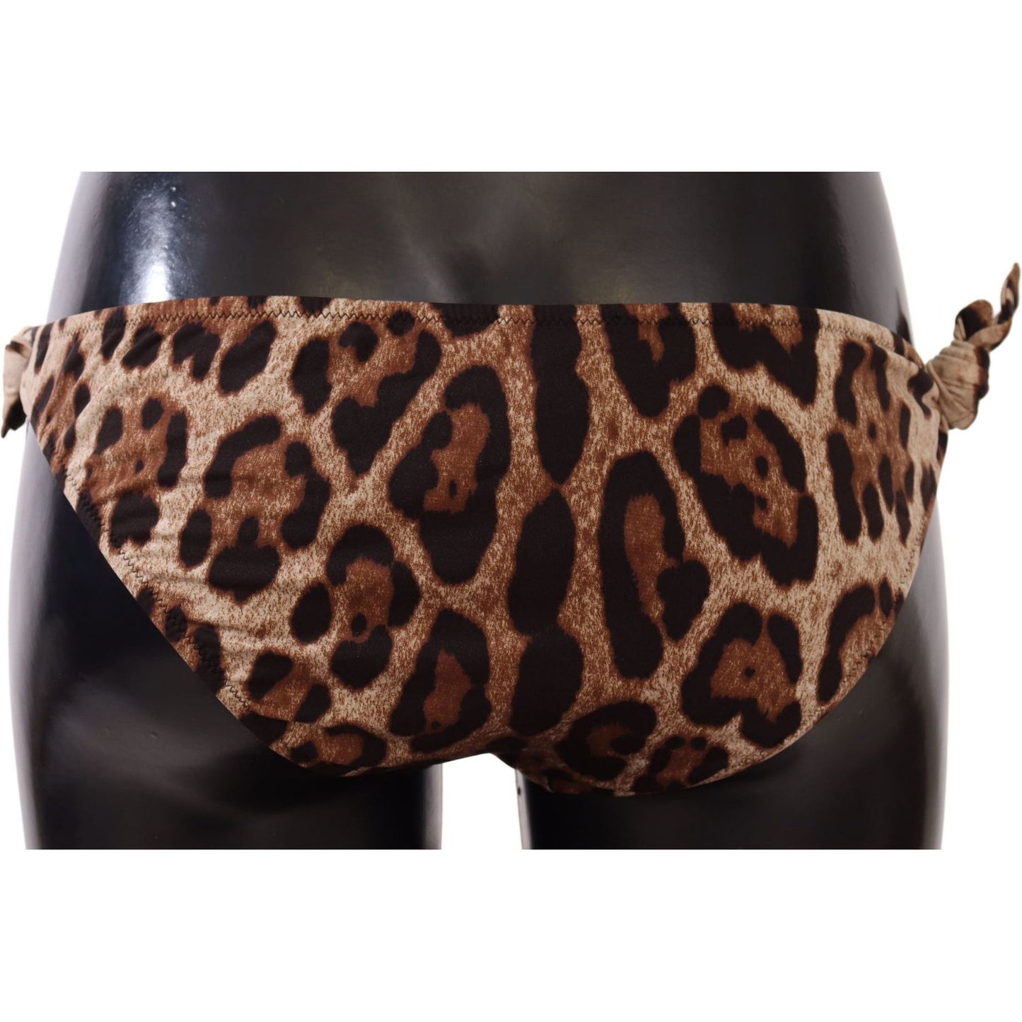 Dolce & Gabbana Elegant Leopard Print Bikini Bottom WOMAN SWIMWEAR Dolce & Gabbana