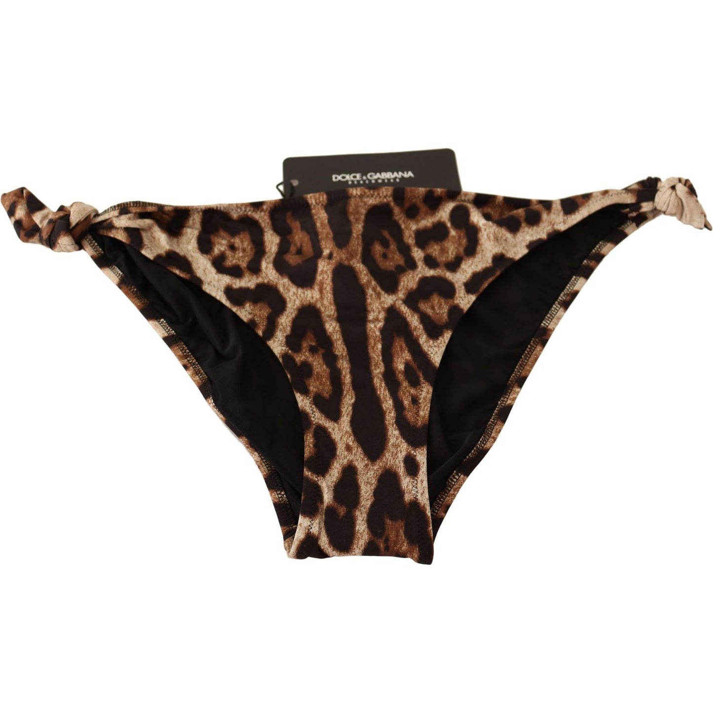 Dolce & Gabbana Elegant Leopard Print Bikini Bottom WOMAN SWIMWEAR Dolce & Gabbana