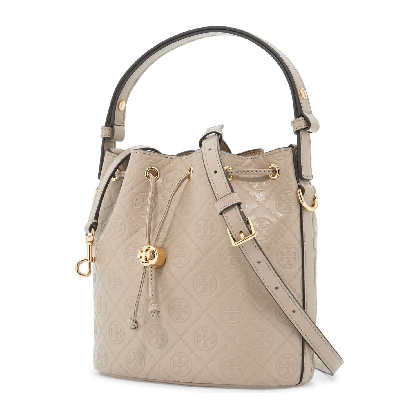 Tory Burch ma\n\nmonogram t bucket bag with Handbag Tory Burch