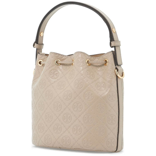 Tory Burch ma\n\nmonogram t bucket bag with Handbag Tory Burch