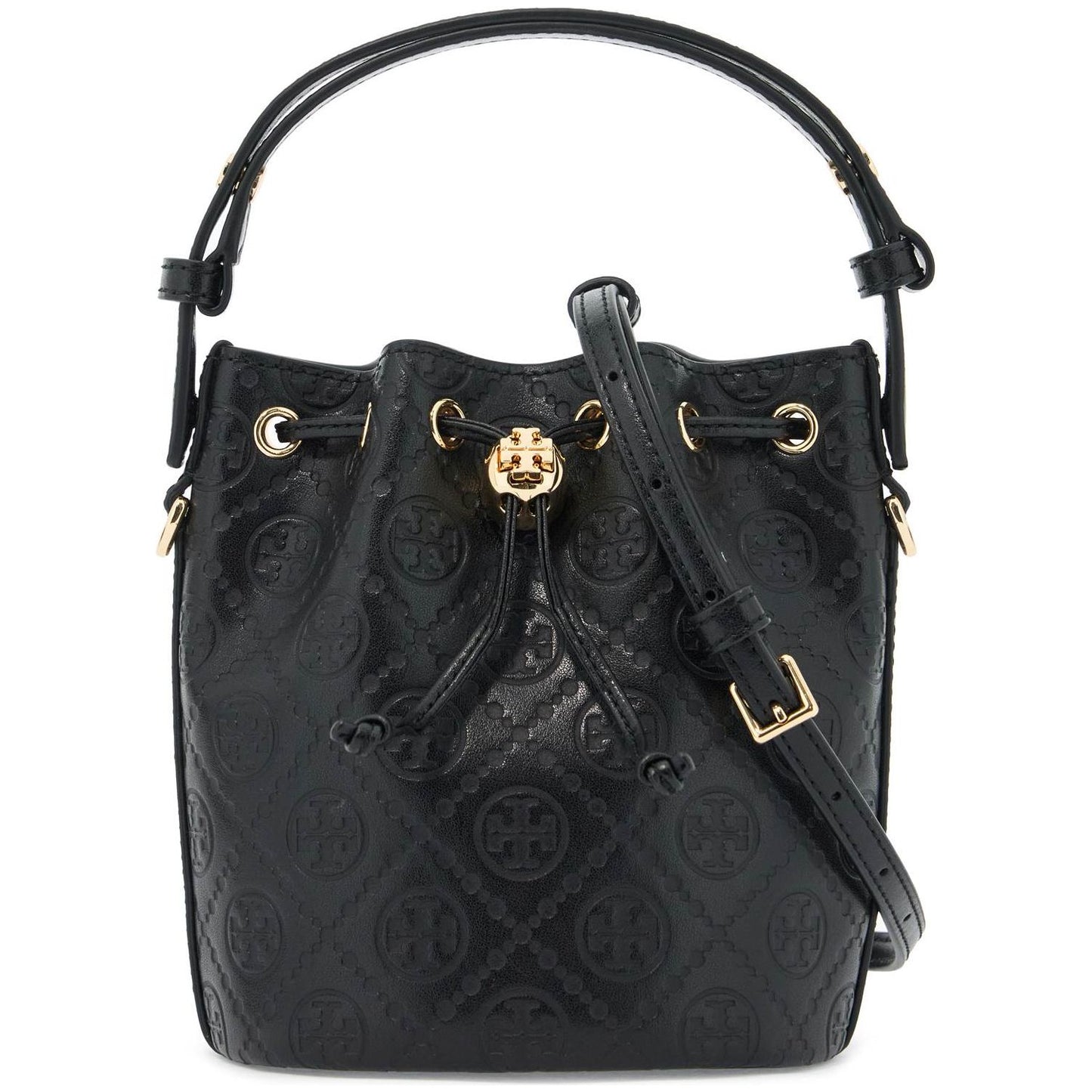 Tory Burch mini t monogram leather bucket bag Shopper Tory Burch