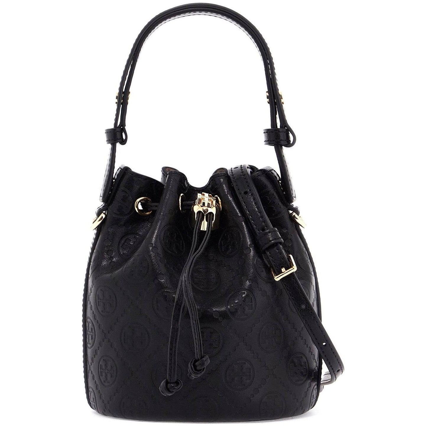 Tory Burch mini t monogram leather bucket bag Shopper Tory Burch