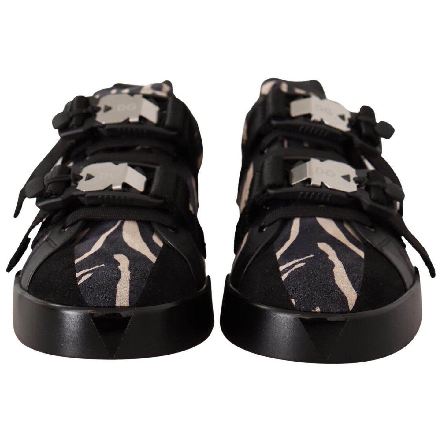 Dolce & Gabbana Zebra Suede Low Top Fashion Sneakers MAN SNEAKERS Dolce & Gabbana