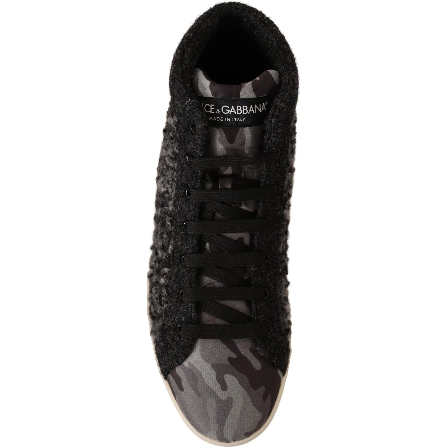 Dolce & Gabbana Elegant Gray High Top Sneakers MAN SNEAKERS Dolce & Gabbana