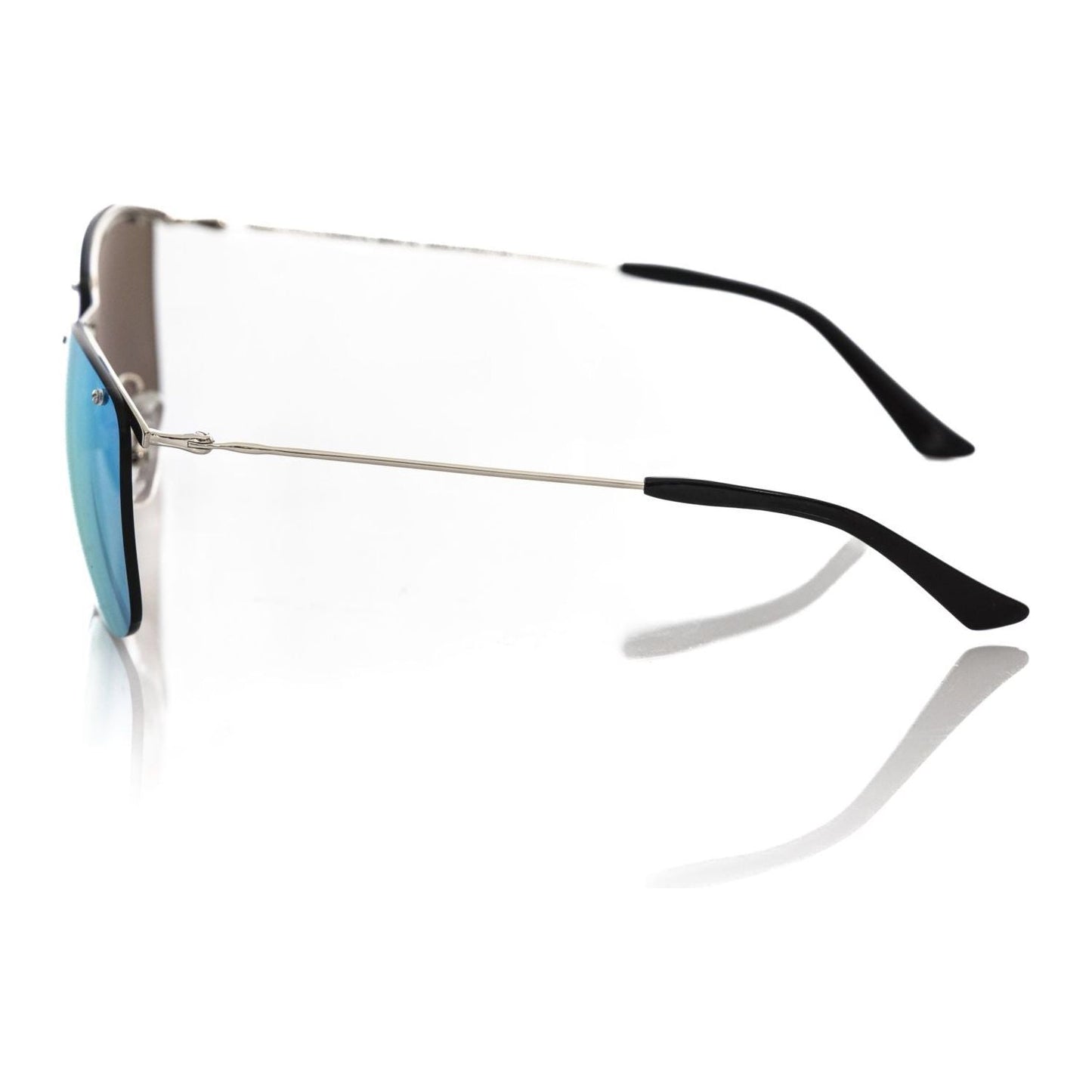 Frankie Morello Silver Metallic Mens Sunglass Frankie Morello