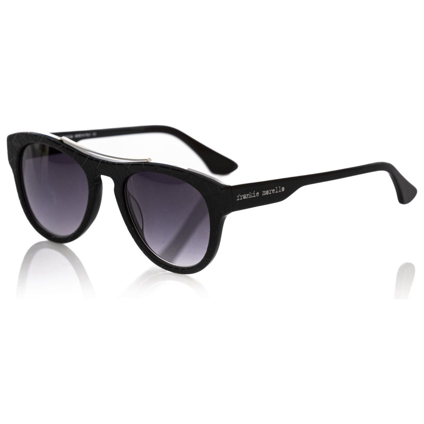 Frankie Morello Black Acetate Men's Sunglass Frankie Morello