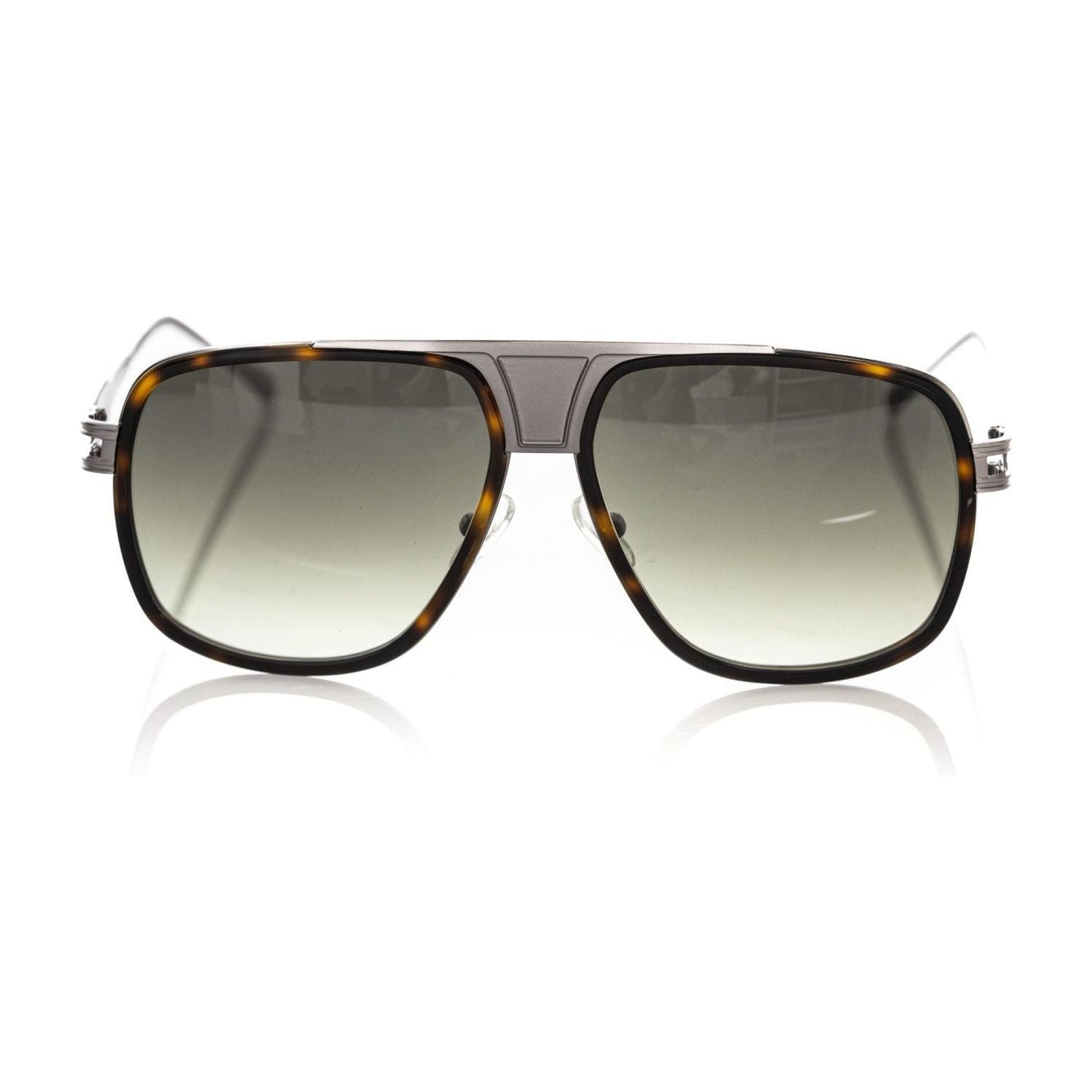 Frankie Morello Brown Metallic Men Sunglasses Frankie Morello