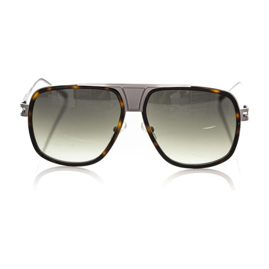 Frankie Morello Brown Metallic Men Sunglasses Frankie Morello