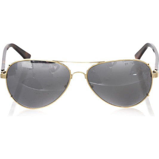 Frankie Morello Gold Metallic Men Sunglass Frankie Morello