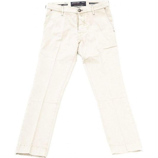 Jacob Cohen Elegant Silver Chino Model Trousers Jacob Cohen