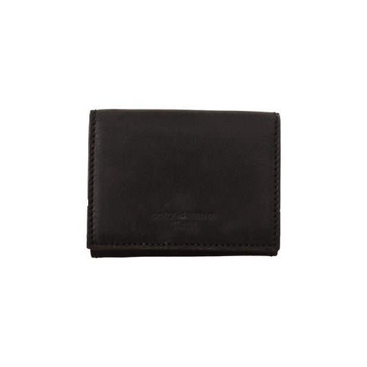 Dolce & Gabbana Elegant Leather Trifold Multi Kit with Strap Dolce & Gabbana