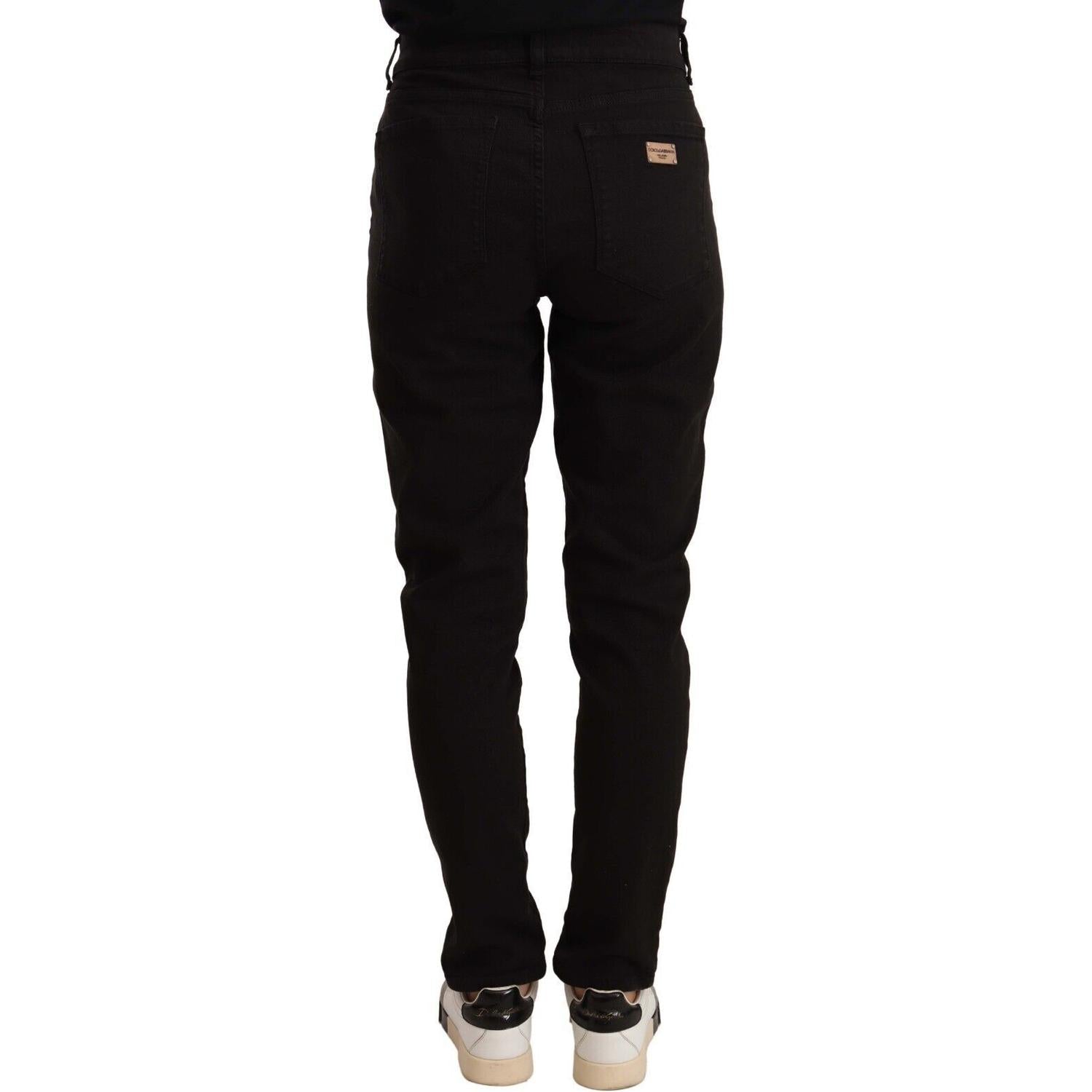 Dolce & Gabbana Elegant Slim-Fit Black Skinny Jeans