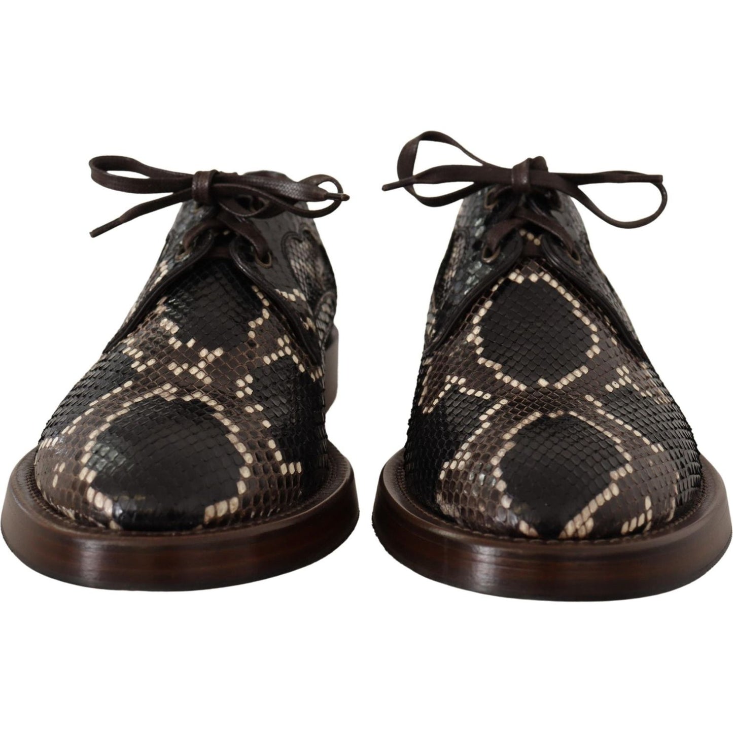 Dolce & Gabbana Elegant Formal Python Derby Shoes Dolce & Gabbana