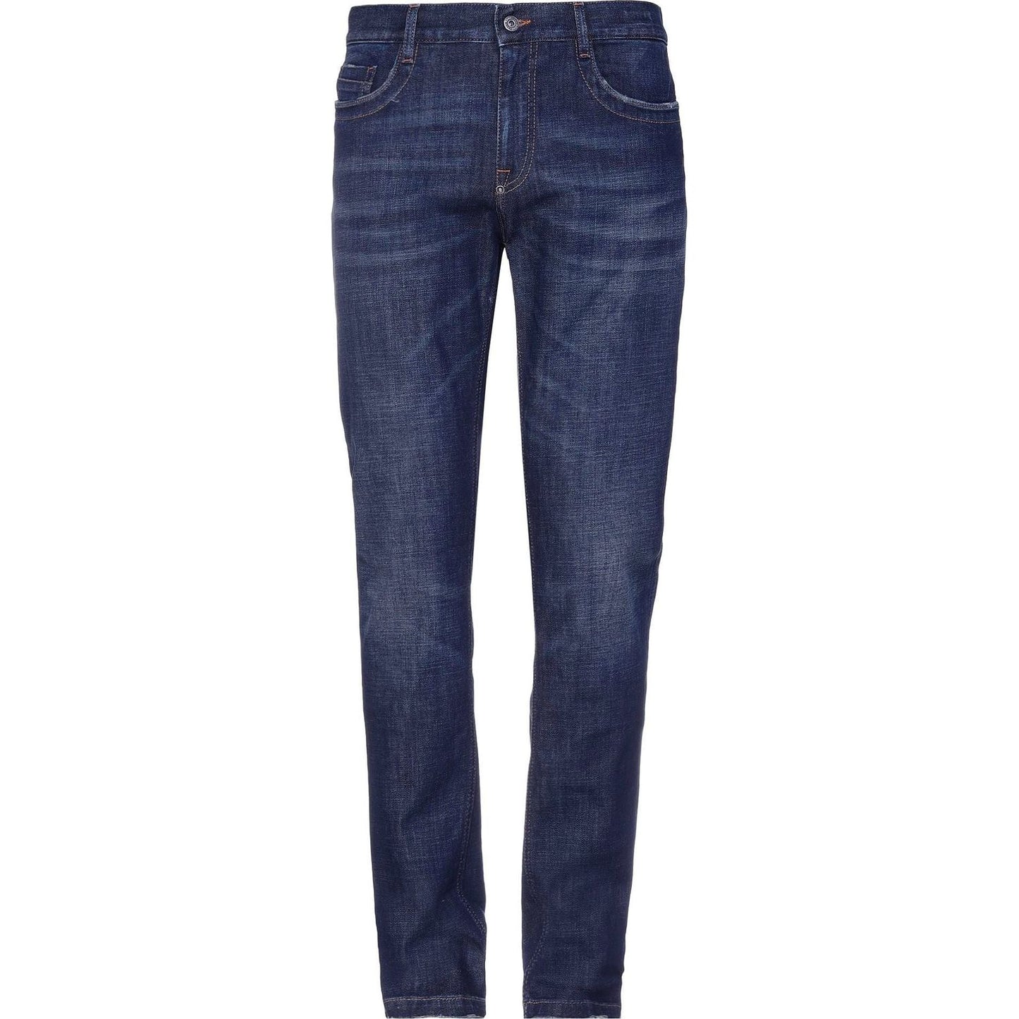 Bikkembergs Blue Cotton Men Jean Bikkembergs