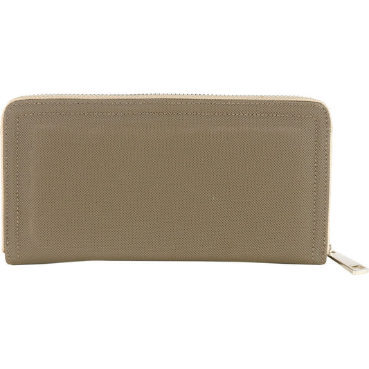 La Martina Chic Kaky Green Wallet with Leather Accents La Martina