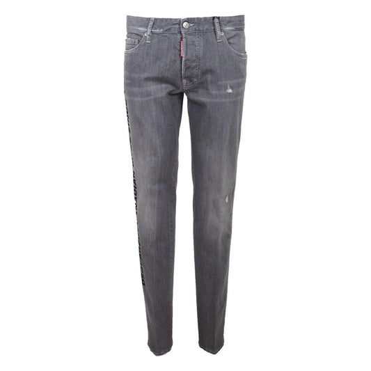 Dsquared² Chic Gray Slim-Fit Denim for the Modern Man Dsquared²