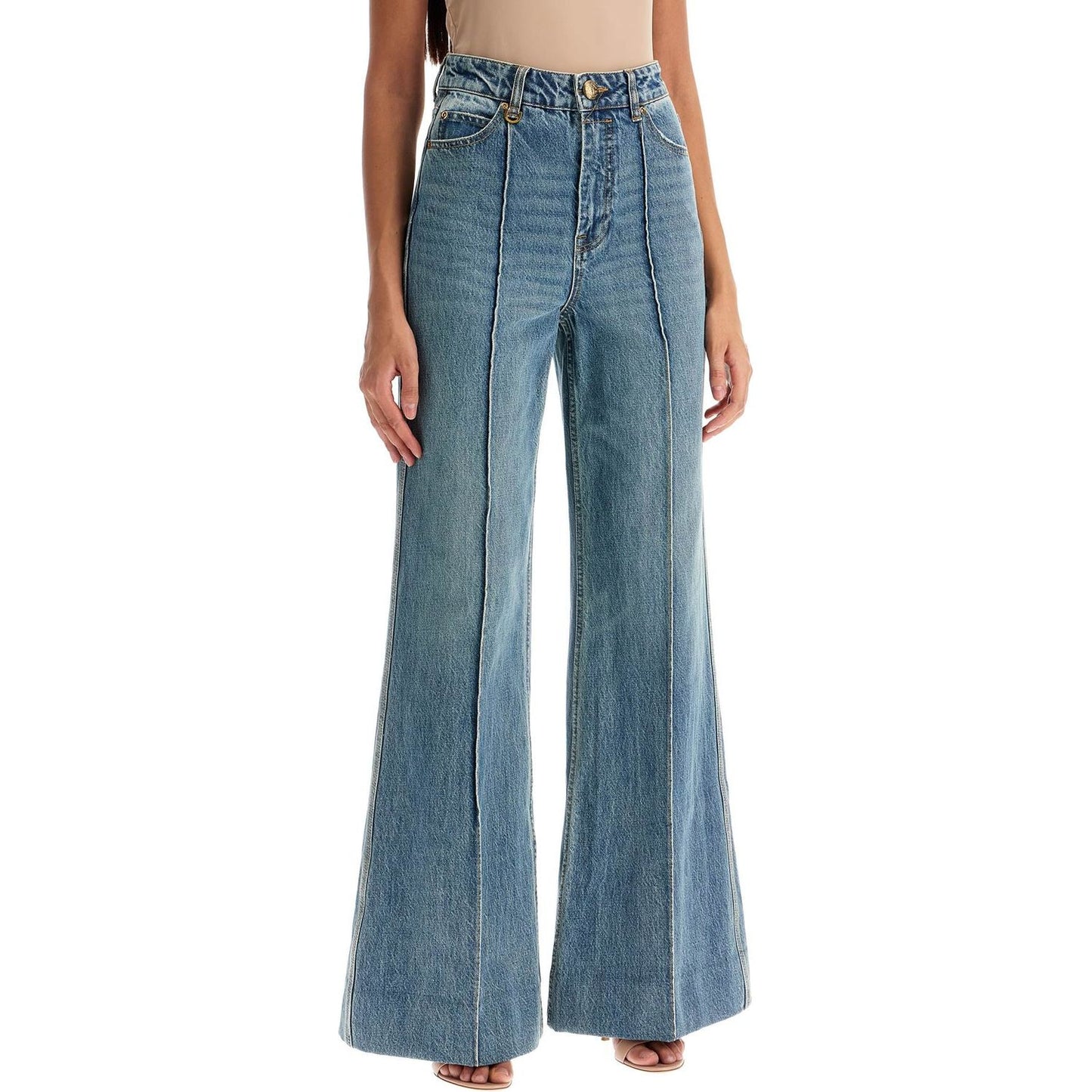 Zimmermann wide leg jeans illustration design product Jeans Zimmermann