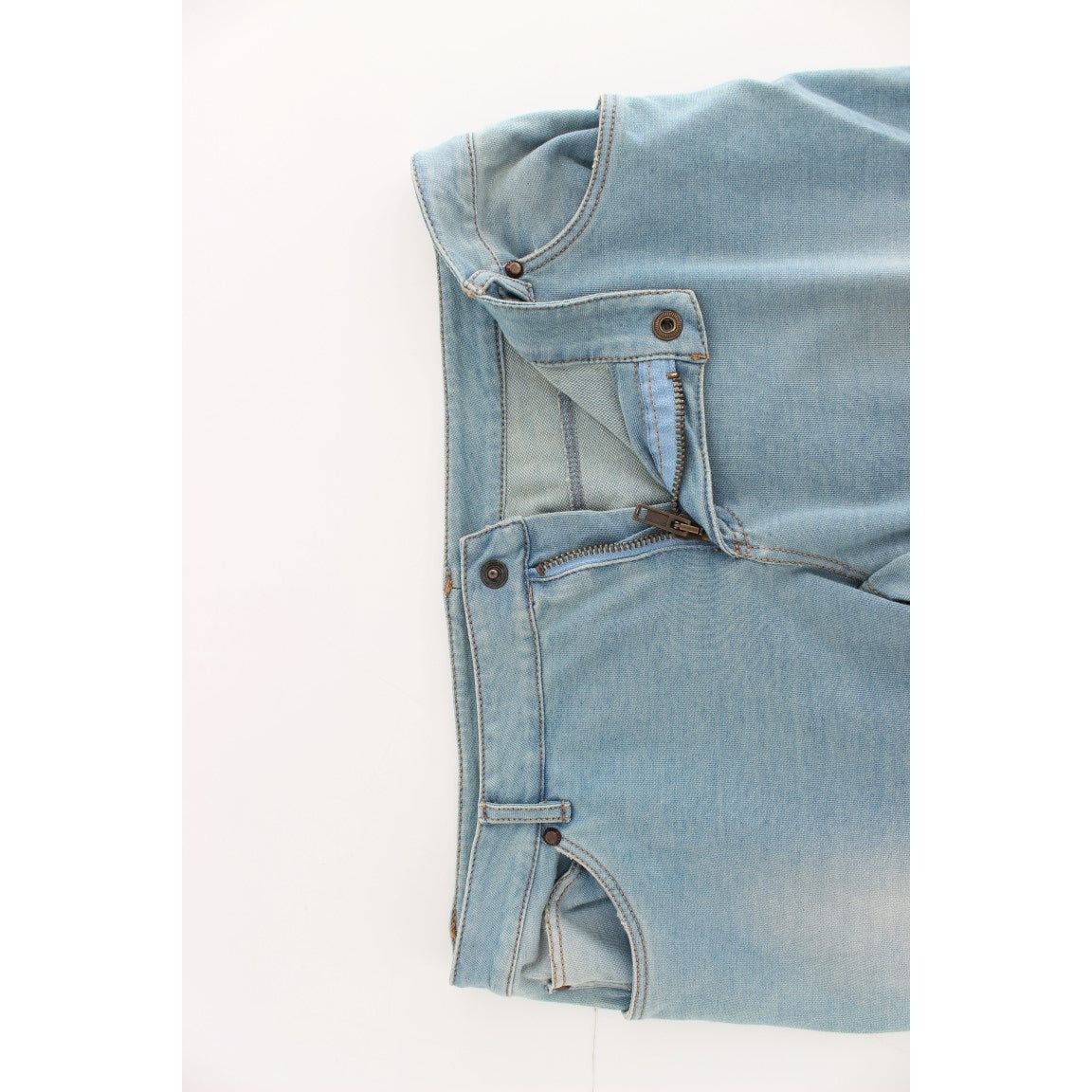 Ermanno Scervino Elegant Light Blue Capri Jeans Jeans & Pants Ermanno Scervino