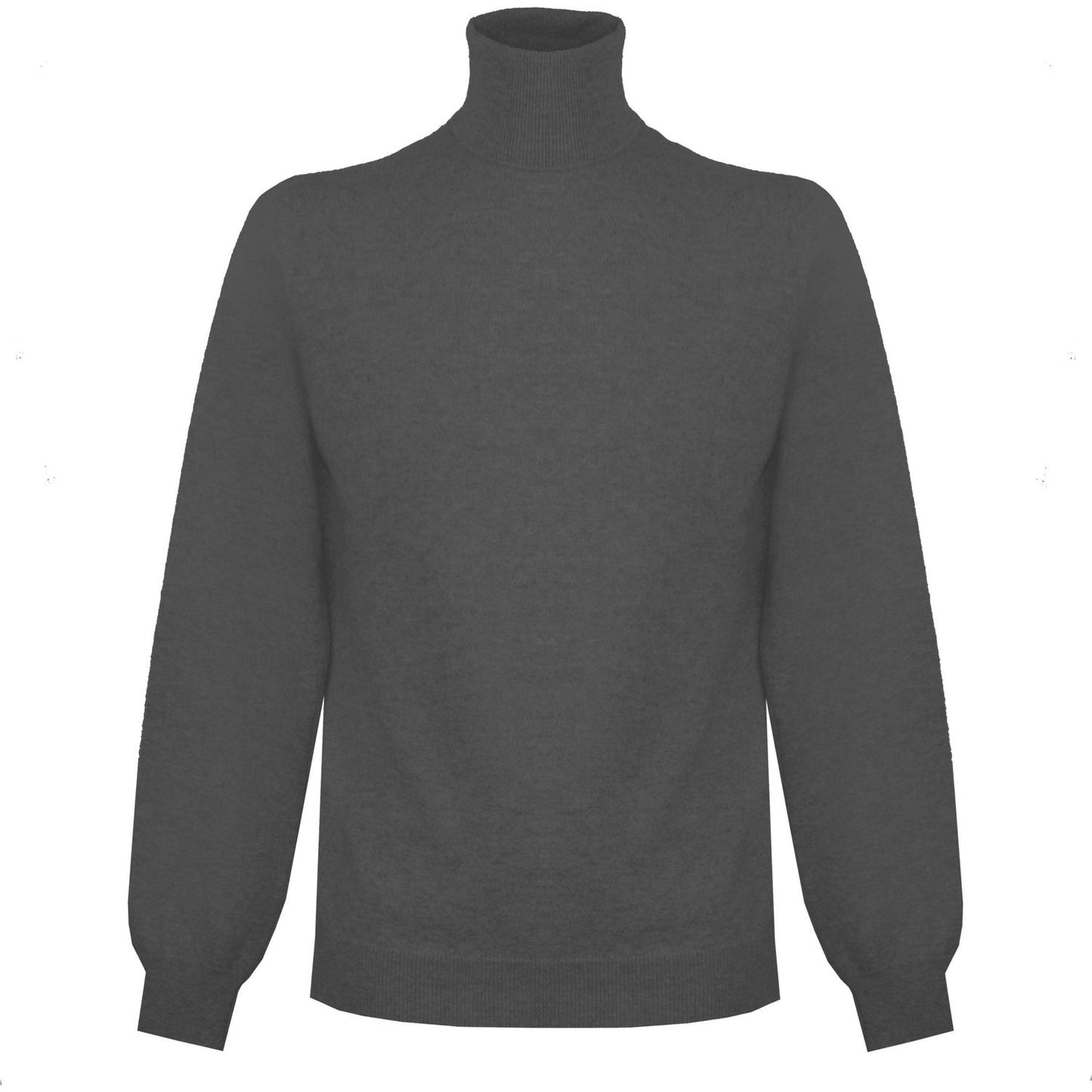 Malo High Neck Cashmere Sweater in Elegant Grey Malo