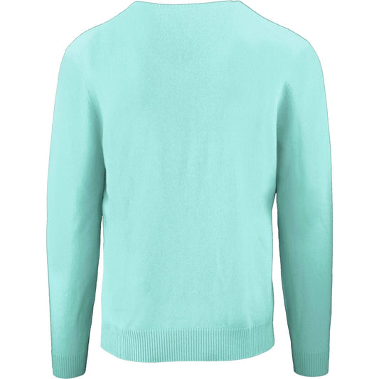 Malo Sumptuous Cashmere Green Roundneck Sweater Malo