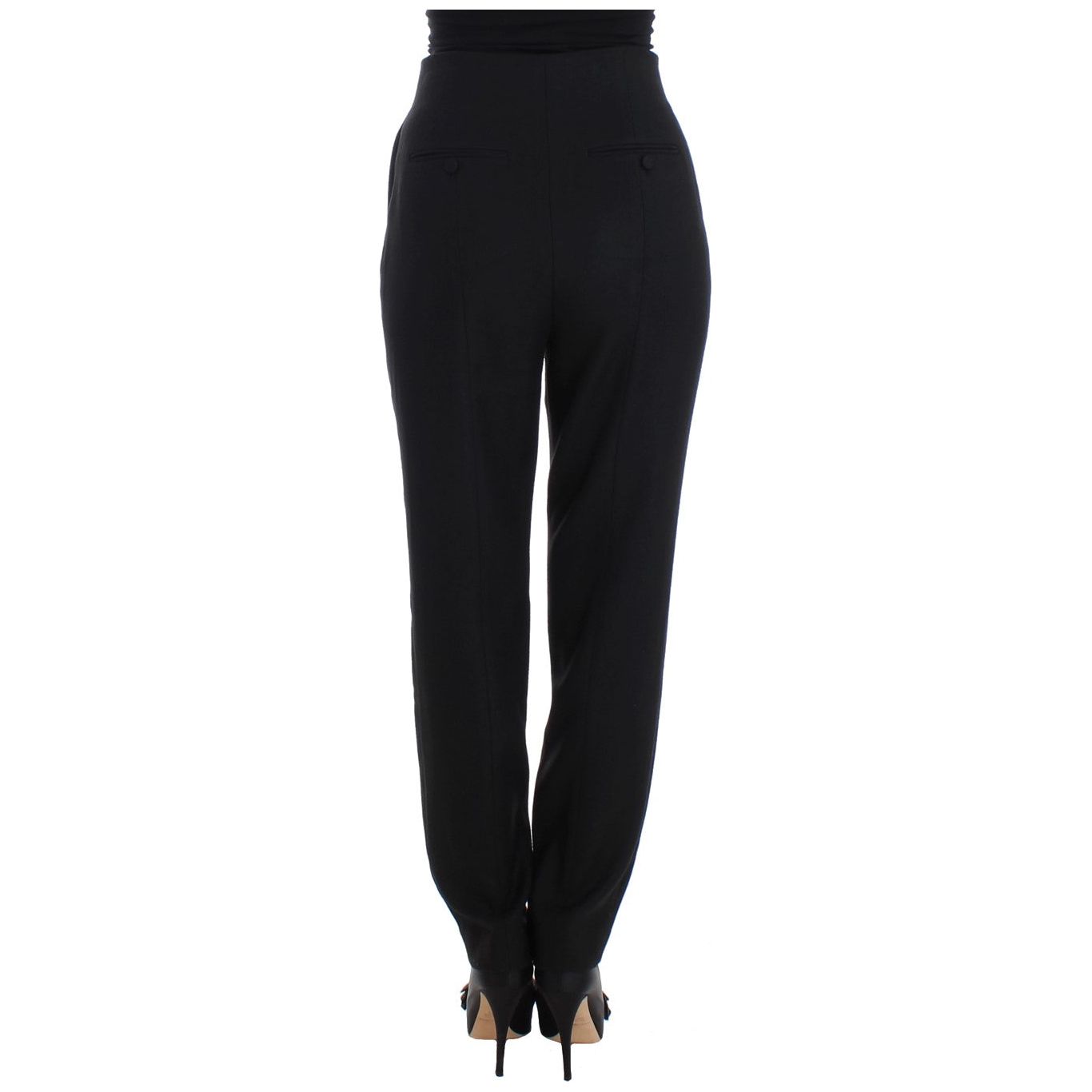 KAALE SUKTAE Elegant High-Waist Black Pants Jeans & Pants KAALE SUKTAE