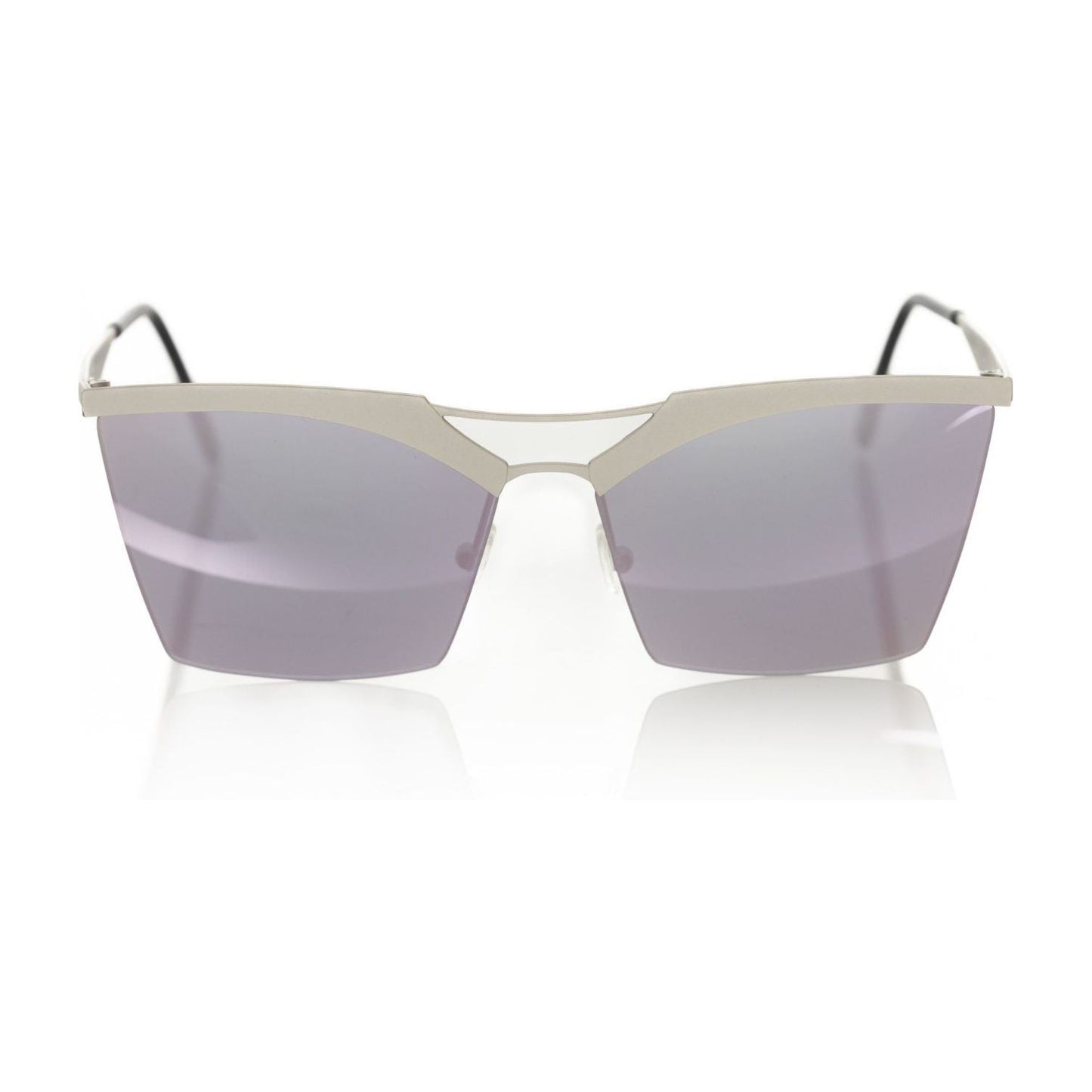 Frankie Morello Silver Metallic Women Sunglass Frankie Morello